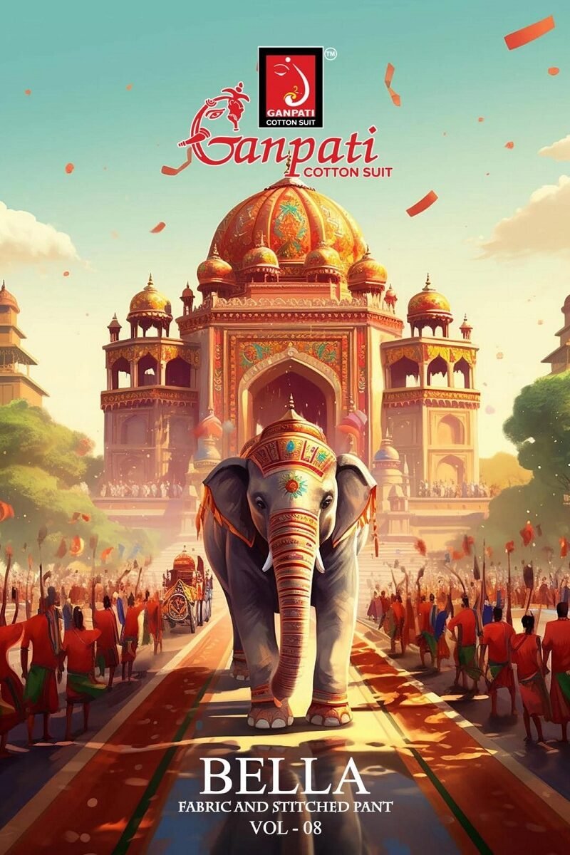 Ganapti Bella Pant Vol-8 - Dress Material (12)