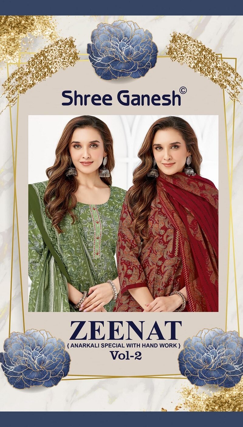Shree Ganesh Zeenat Vol-2 Anarkali Kurti Set (1)