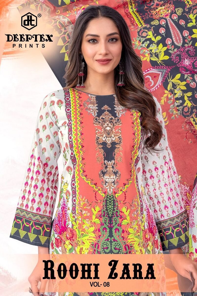 DEEPTEX ROOHI ZARA KARACHI VOL-8 Dress Material