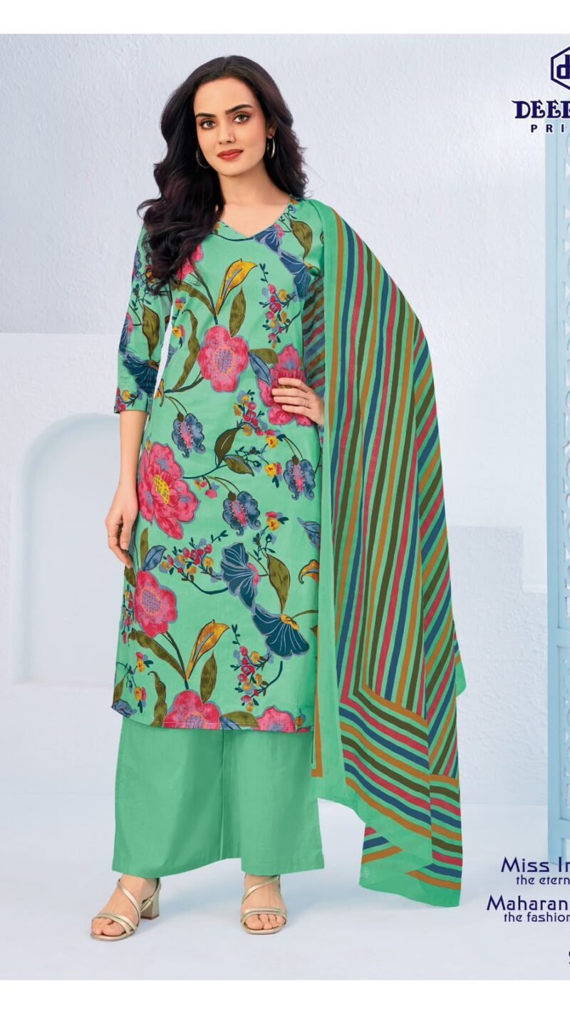 Full collection of Deeptex Miss India Vol 98 wholesale unstitched pure cotton suits.